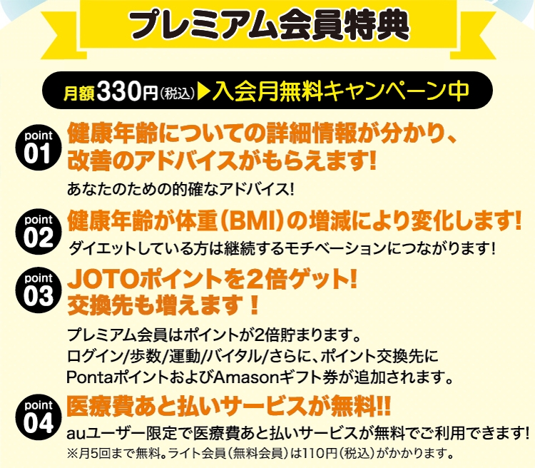 プレミアム会員特典